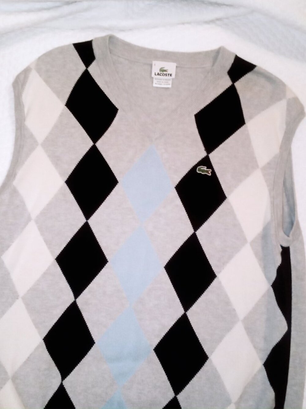 Lacoste Argyle Sweater Vest